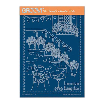 Linda's Floral Steps - In the Garden A5 Groovi Plate