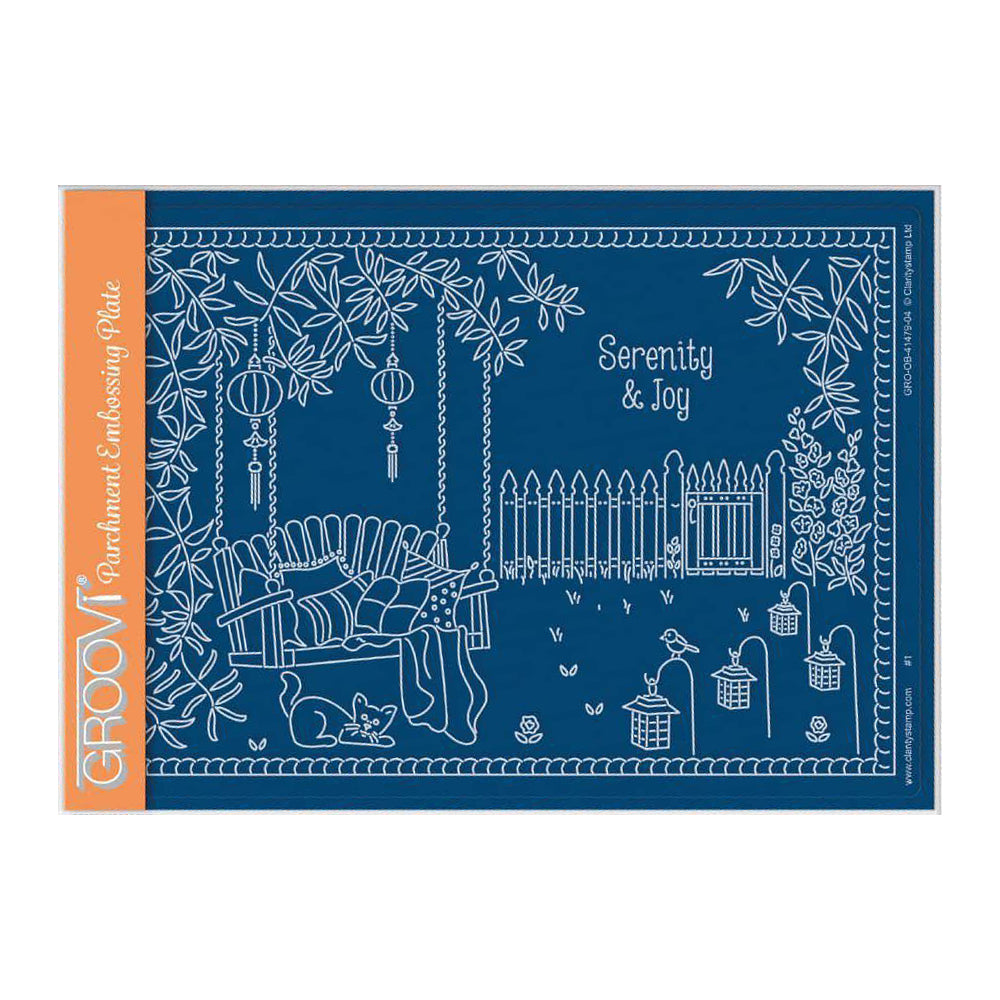 Linda's Garden Swing - In the Garden A5 Groovi Plate