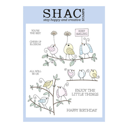 Little SHAC Birds A5 Stamp & Mask Set