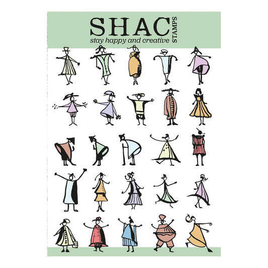 Barbara's Medium SHAC People A5 Stamp Set