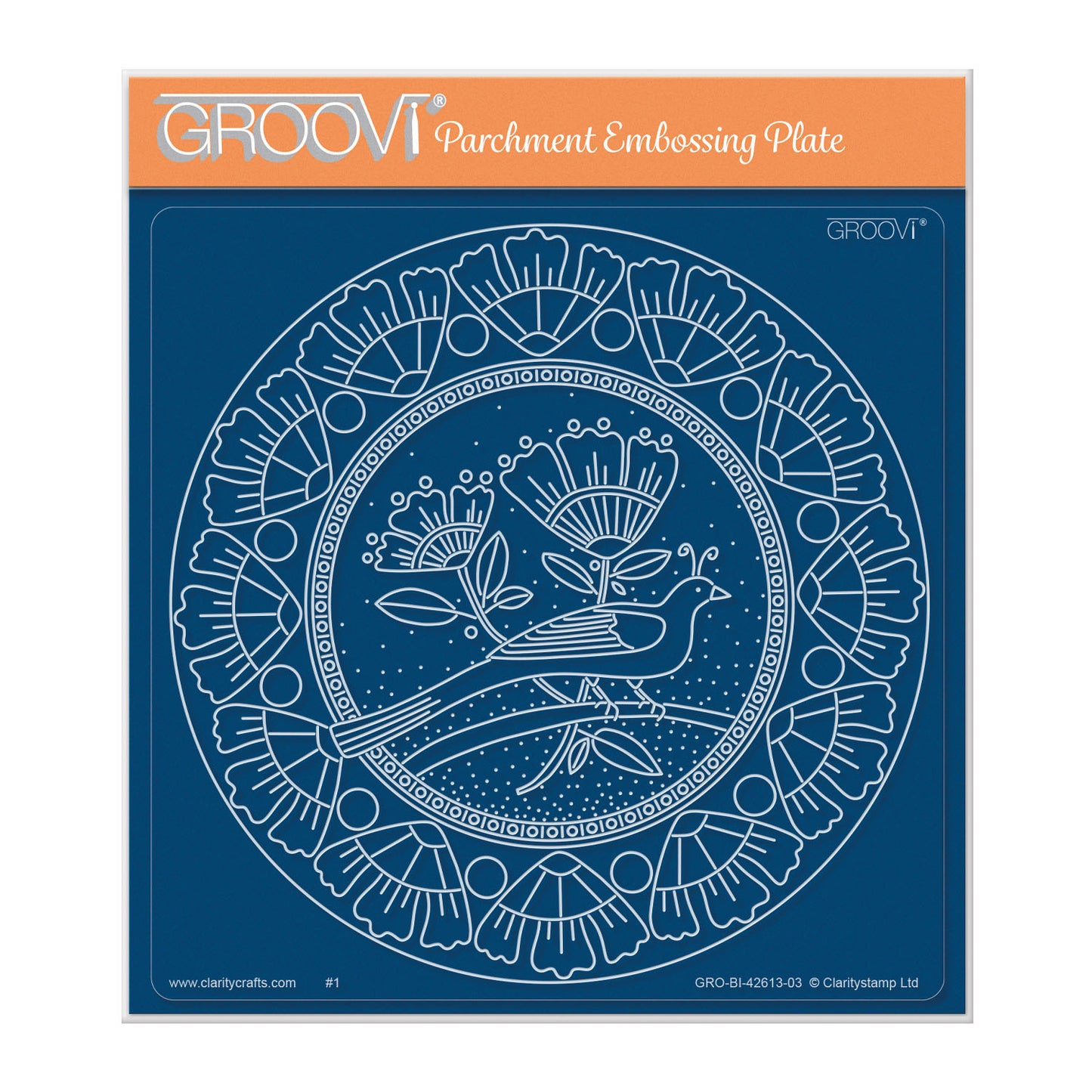 Barbara's Dreambird A5 Square Groovi Plate