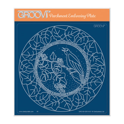 Barbara's Songbird A5 Square Groovi Plate