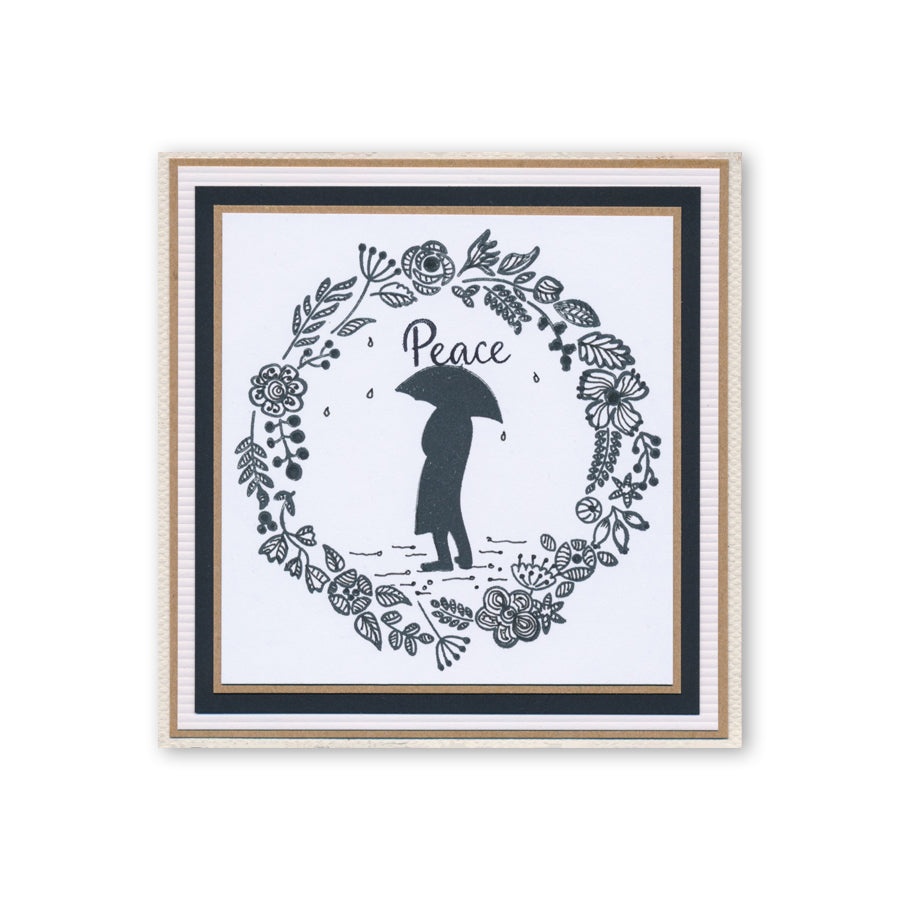 Butterfly Wreath A5 Square & A6 Square Stamp & Mask Collection