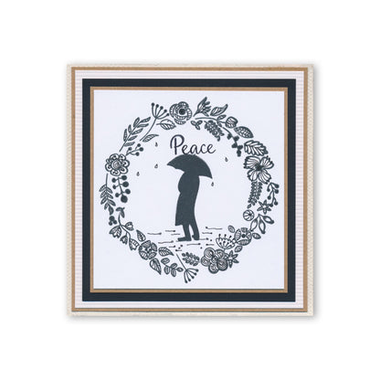 Butterfly Wreath A5 Square & A6 Square Stamp & Mask Collection