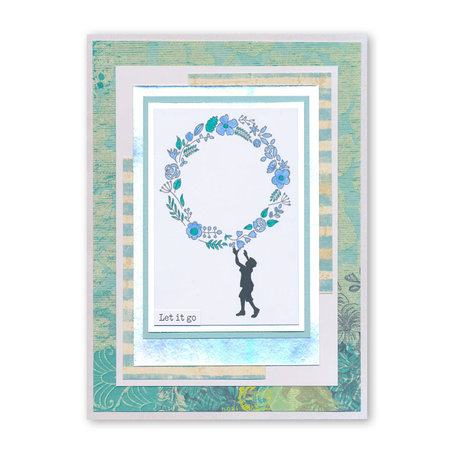 Butterfly Wreath A5 Square & A6 Square Stamp & Mask Collection