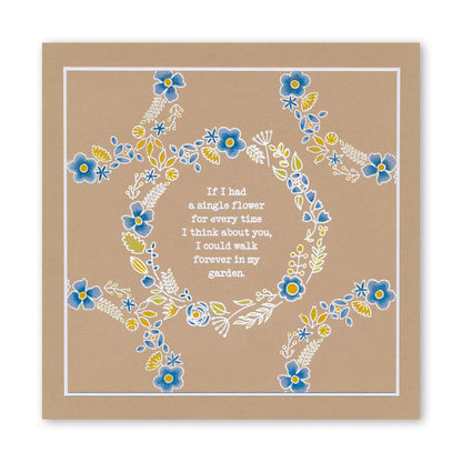 Butterfly Wreath A5 Square & A6 Square Stamp & Mask Collection