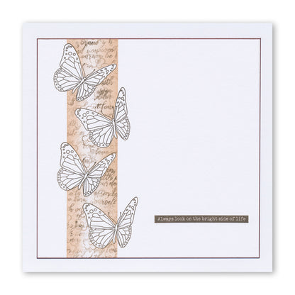 Butterfly Wreath A5 Square & A6 Square Stamp & Mask Collection
