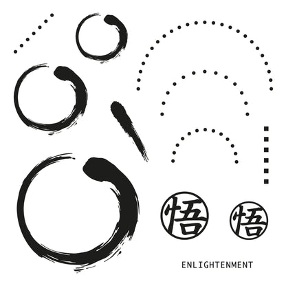 Barbara's SHAC Enso Enlightenment A5 Square Stamp Set