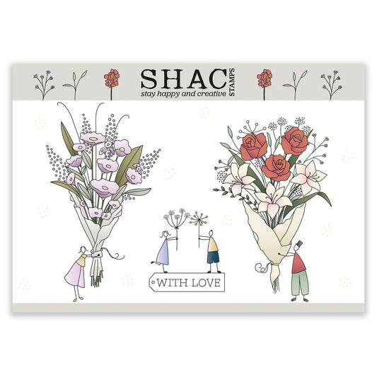 Barbara's SHAC Bouquets A5 Stamp Set