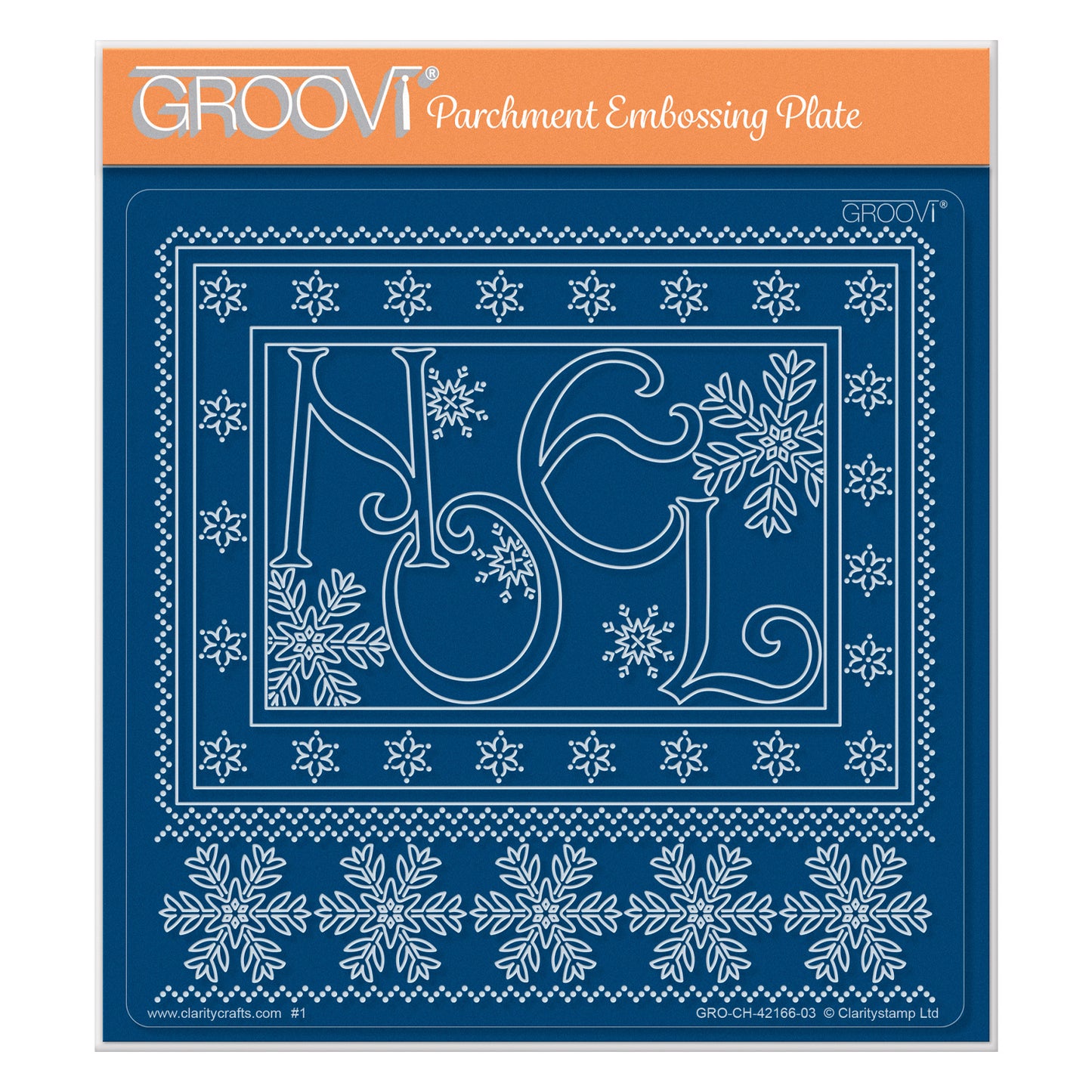 Linda's A Touch of Christmas - Noel A5 Square Groovi Plate