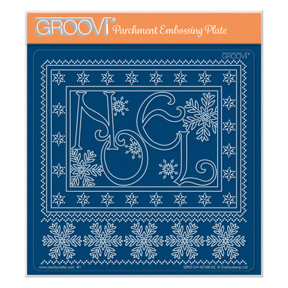 Linda's A Touch of Christmas - Noel A5 Square Groovi Plate