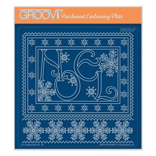 Linda's A Touch of Christmas - Noel A5 Square Groovi Plate