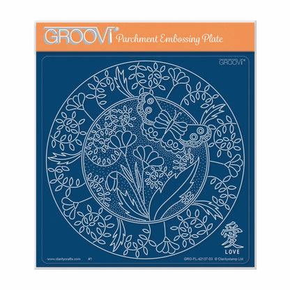 Barbara's SHAC Love - Japanese Flowers & Butterflies A5 Square Groovi Plate