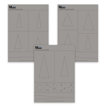 SHAC Triangle Tree Masks - Small, Medium & Large