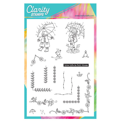 Linda's Bijou Children Through the Seasons - Spring A5 Stamp Set