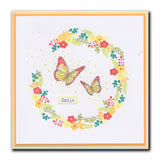 Butterfly Wreath A5 Square Stamp & Mask Set