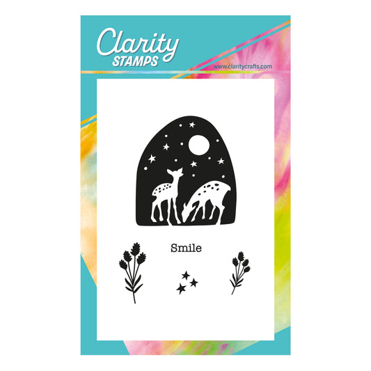 Barbara's Woodland Deer Art Block A6 Square Stamp Set