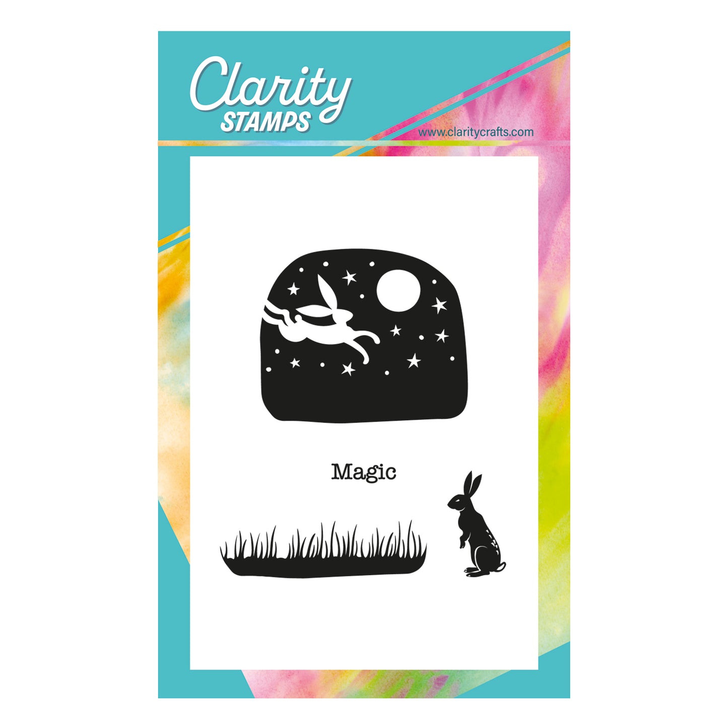 Barbara's Woodland Hare Art Block A6 Square Stamp Set