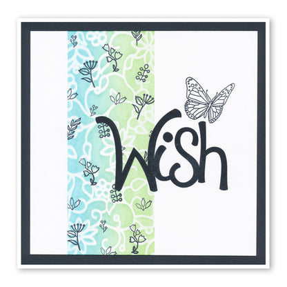 Butterfly Wreath A5 Square & A6 Square Stamp & Mask Collection