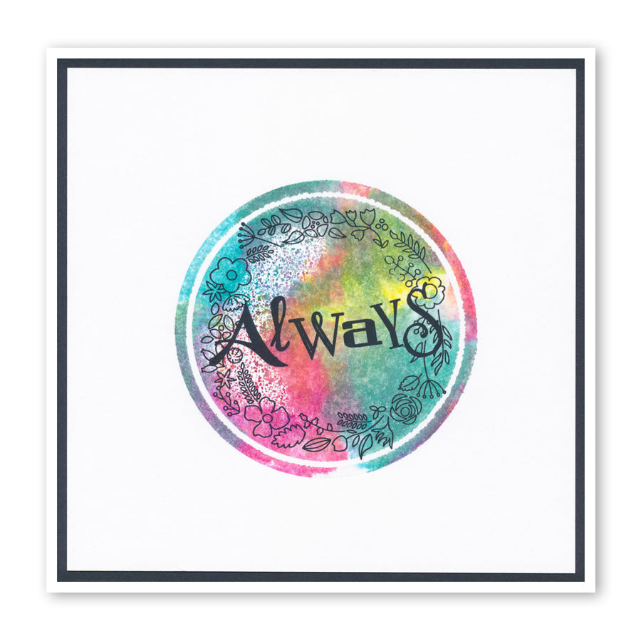 Butterfly Wreath A5 Square & A6 Square Stamp & Mask Collection