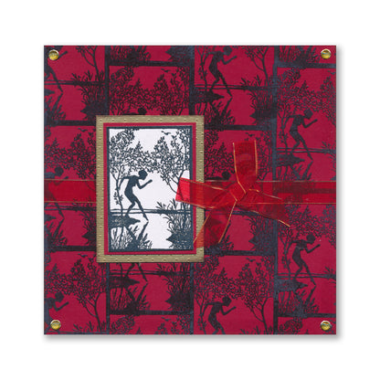Dippy Toe Lady - Two Way Overlay A6 Stamp Set