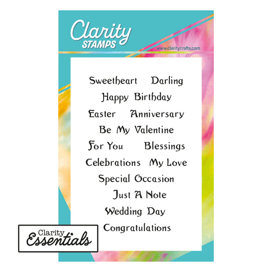 Essential Sentiments A6 Stamp Set