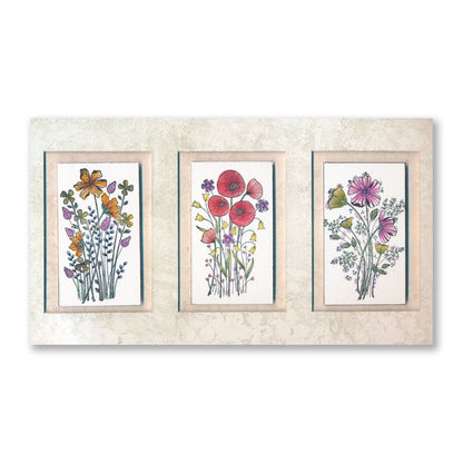 Tina's Poppy Spray A6 Stamp Set
