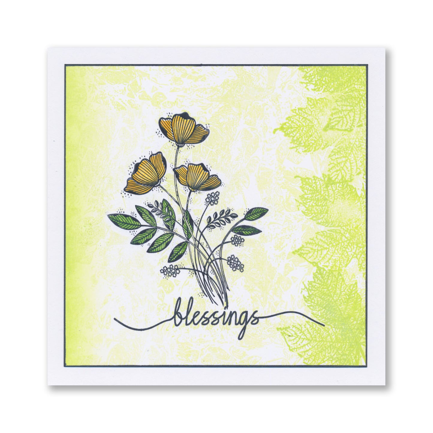 Tina's Floral Spray A6 Stamp Set