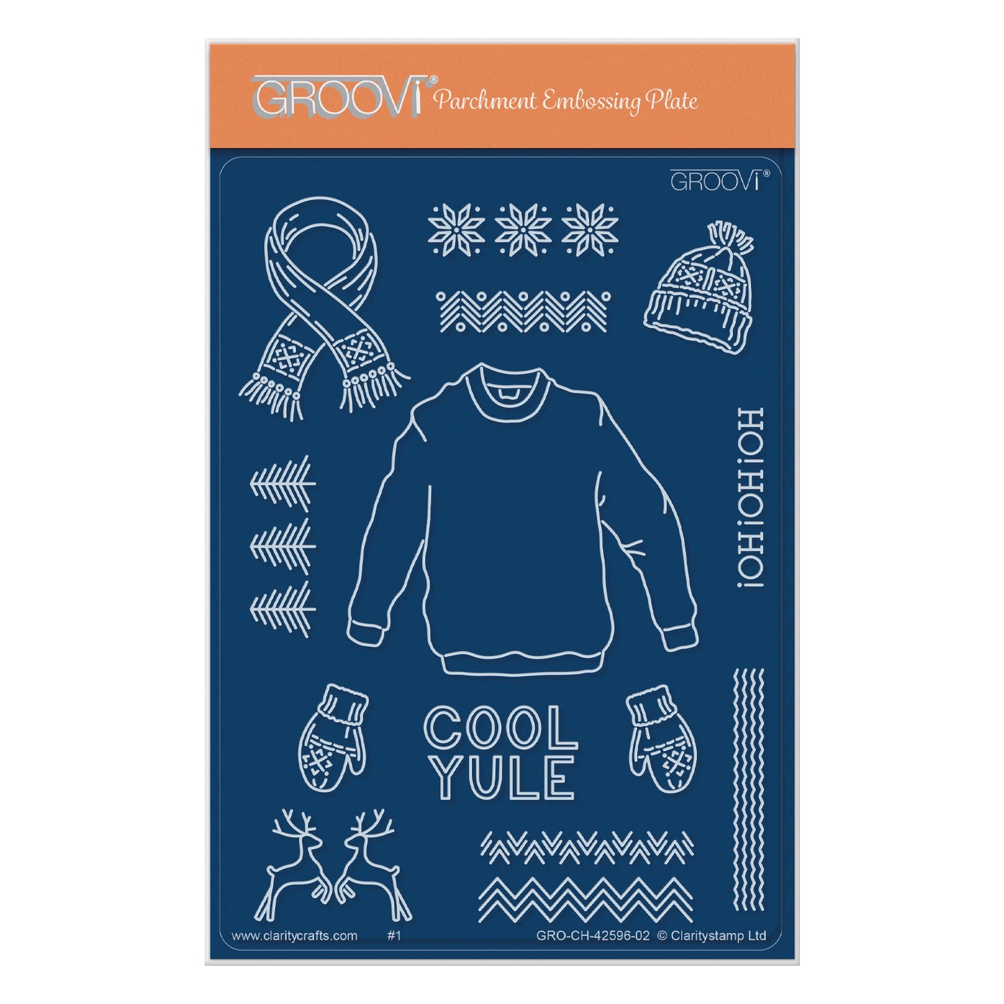 Mini Christmas Jumper A6 Groovi Plate