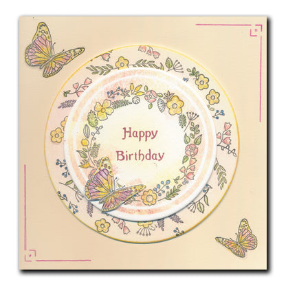 Butterfly Wreath A5 Square & A6 Square Stamp & Mask Collection