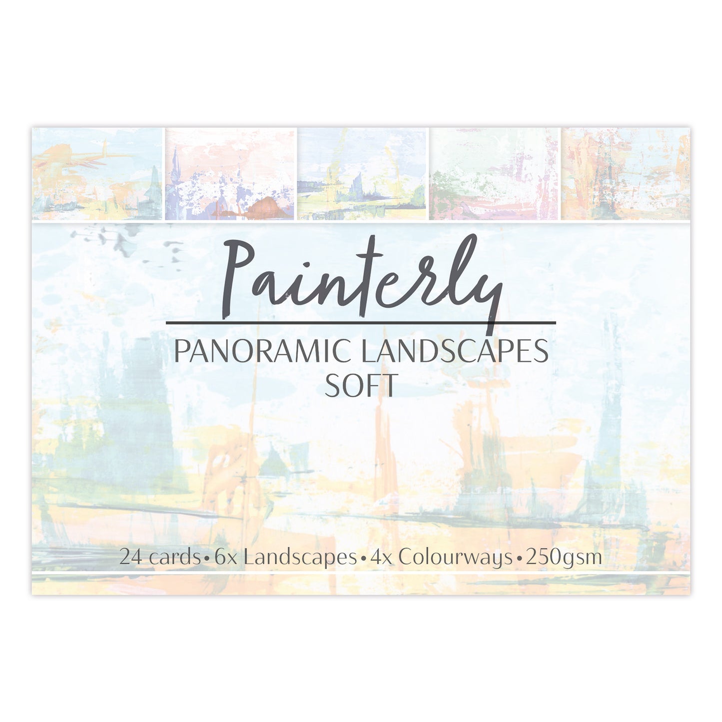 Painterly Soft Panoramic Landscapes Card Pack