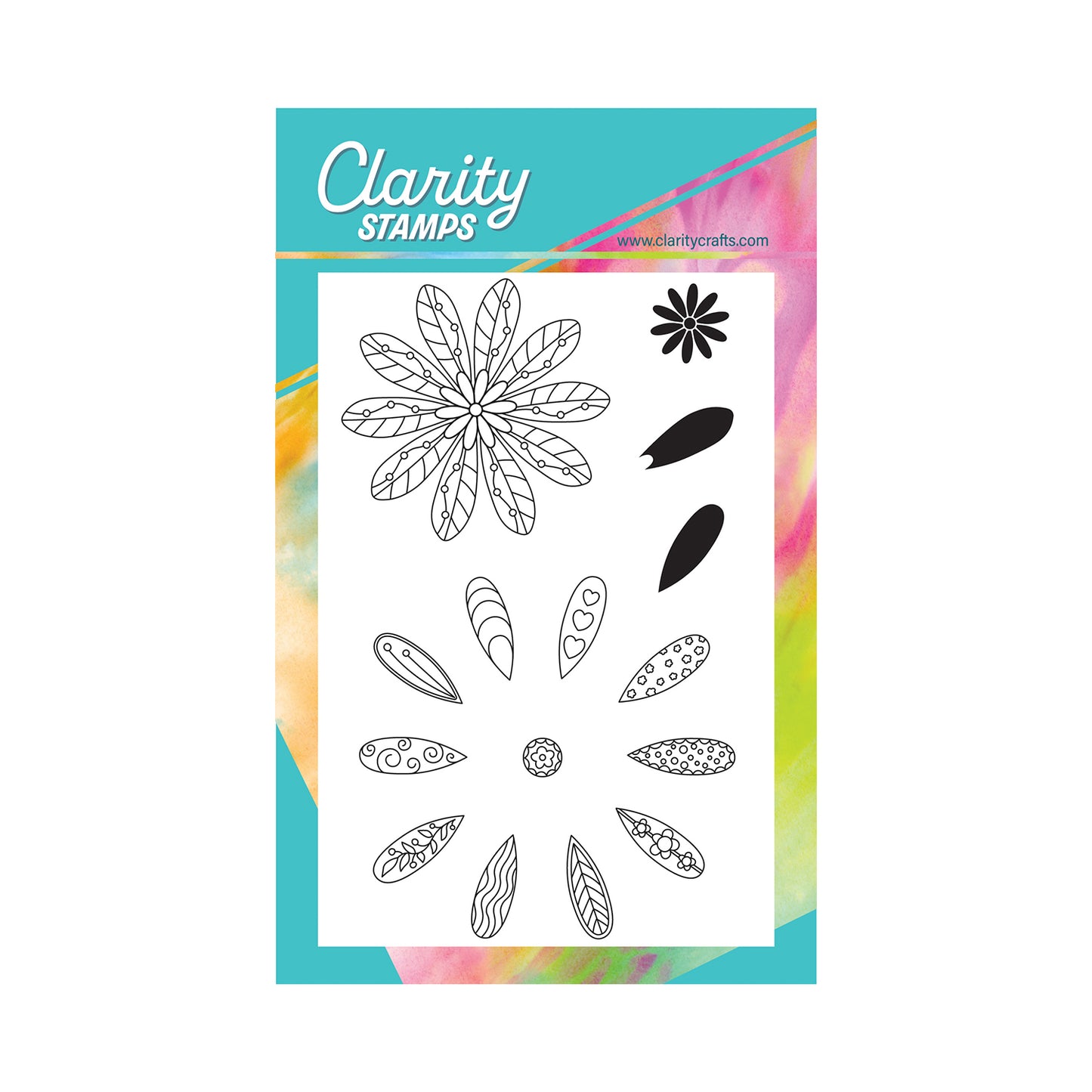 Petal Flower A6 Stamp & Mask Set