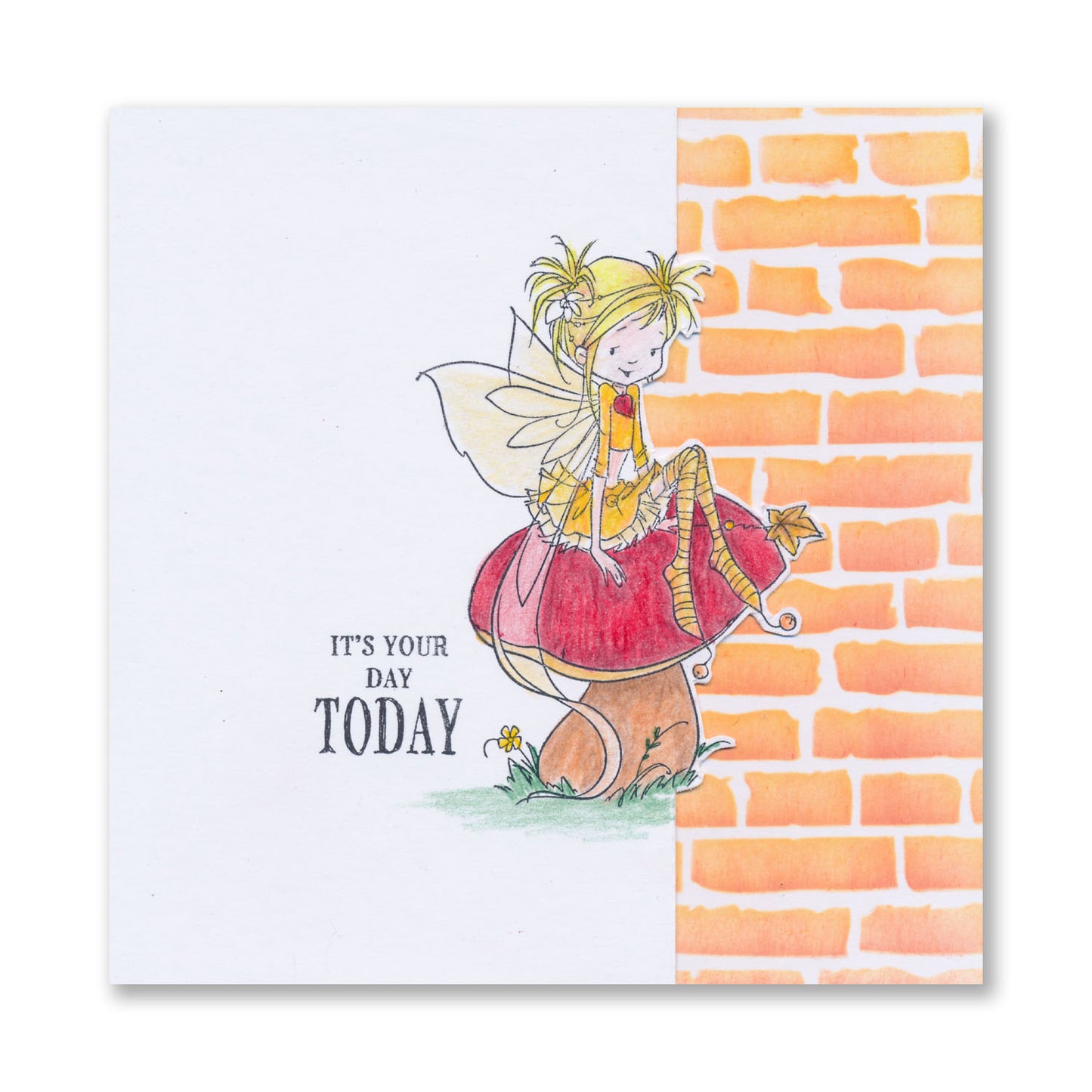 Sprite Poppets - Mandy A6 Square Stamp - Artwork by Marina Fedotova