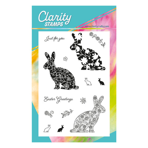 Whimsy Hare A6 Stamp & Mask Set