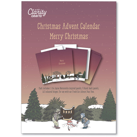 Merry Christmas Advent Calendar Blanks