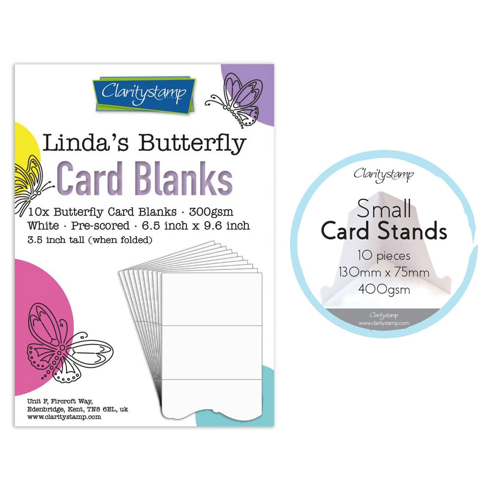 Linda's It's a Wrap! Part 3 - Butterfly Card Blanks & Stands
