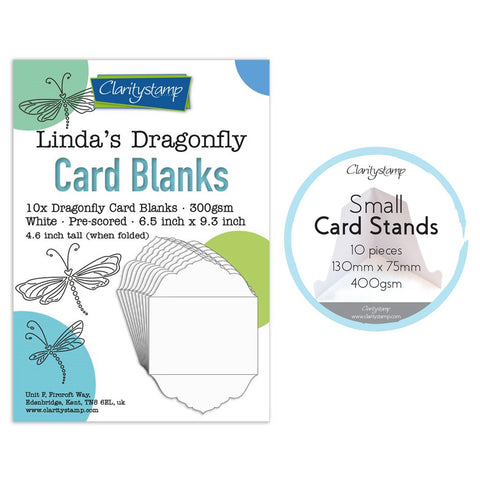 Linda's It's a Wrap! Part 3 - Dragonfly Card Blanks & Stands
