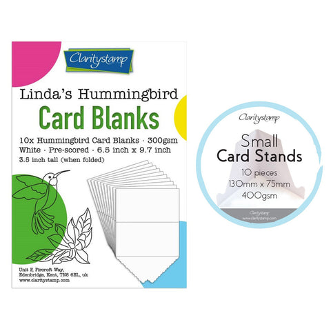 Linda's It's a Wrap! Part 3 - Hummingbird Card Blanks & Stands
