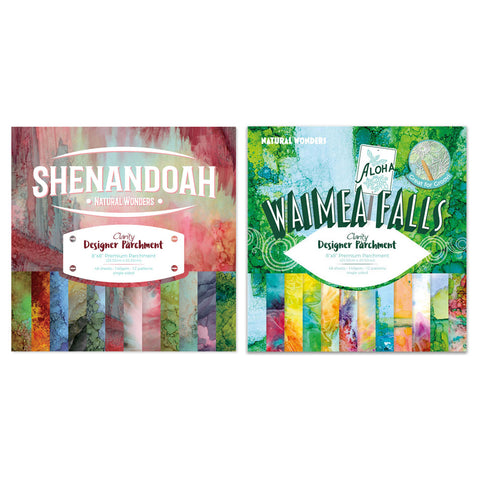 Shenandoah & Waimea Falls Designer Parchment Packs Duo 8" x 8"