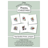 Happy Christmas - Pocket Poppets Card Toppers