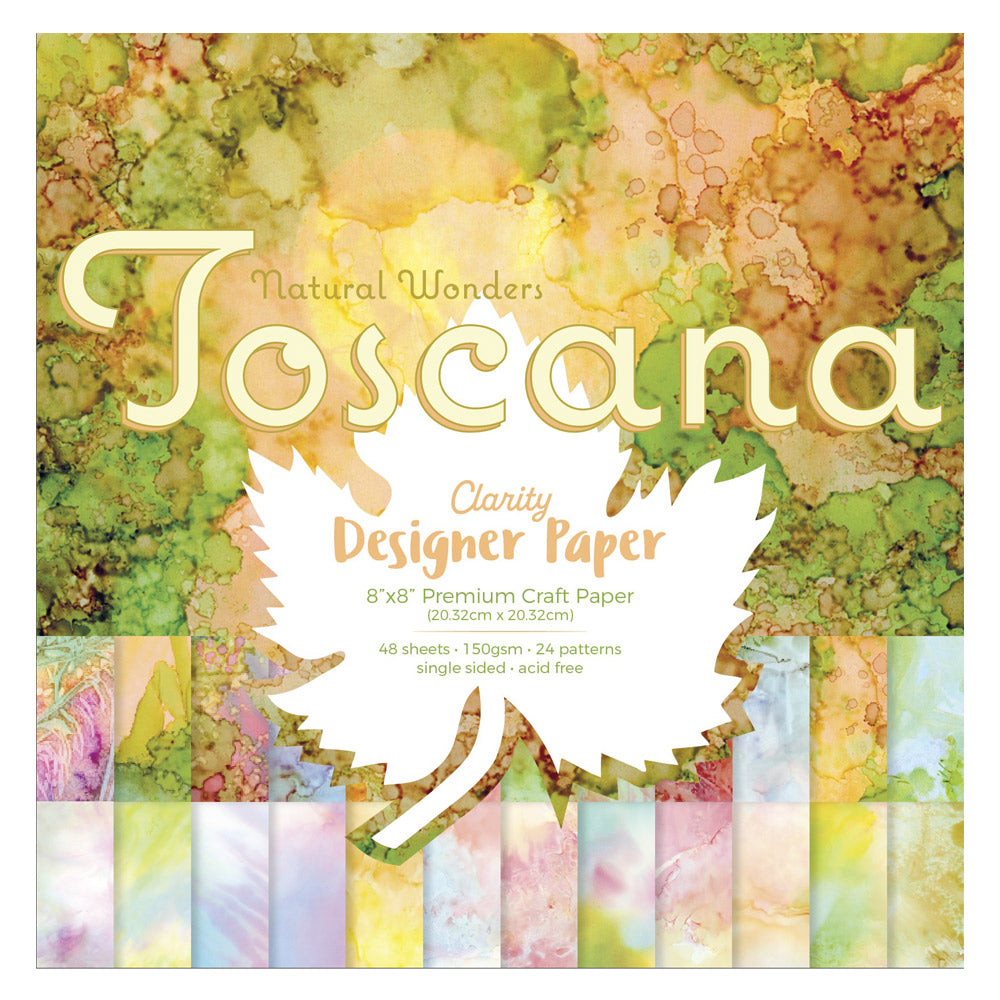 Toscana Designer Paper 8" x 8" (Single-Sided)