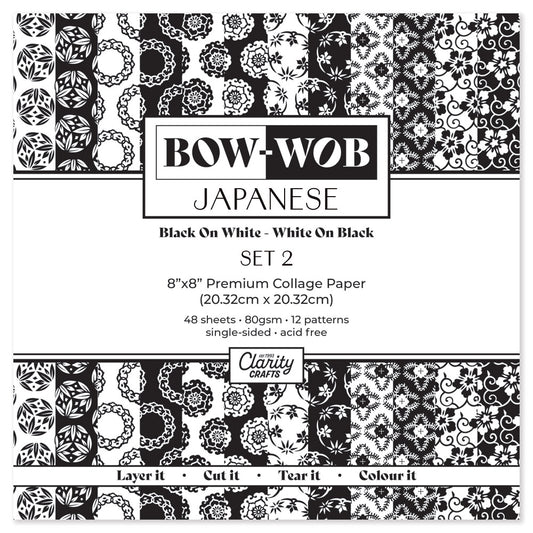 BOW-WOB 8" x 8" Collage Papers - Japanese Set 2