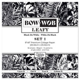 BOW-WOB Leafy Set 1 - Collage Paper 8" x 8"