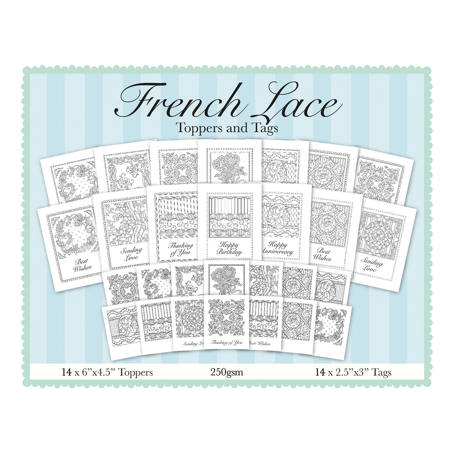 French Lace Toppers & Tags