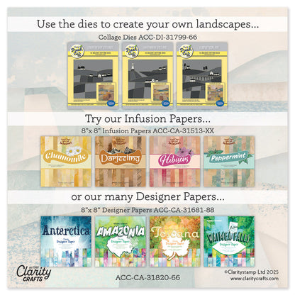 Collage Landscape Prints - 6" x 6" Card Pack