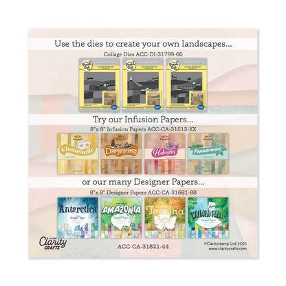 Collage Landscape Prints - 4" x 4" Card Pack