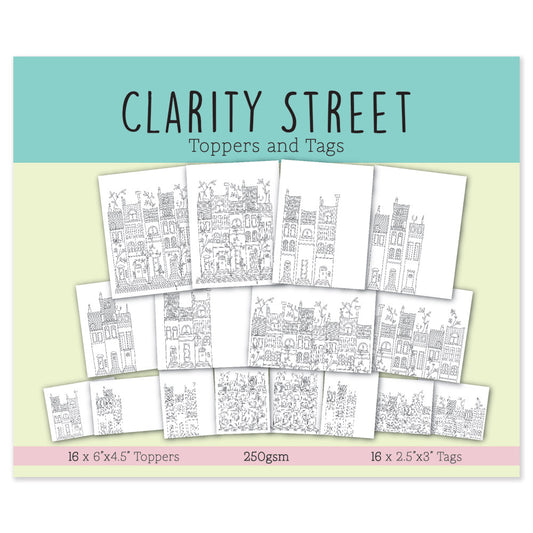 Clarity Street Toppers & Tags