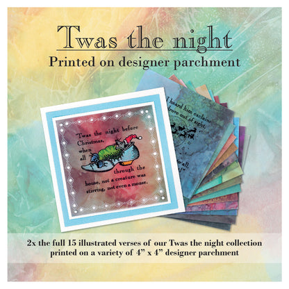 Twas the Night Printed Parchment