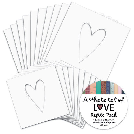 A Whole Lot of Love Heart Aperture Toppers Refill Pack