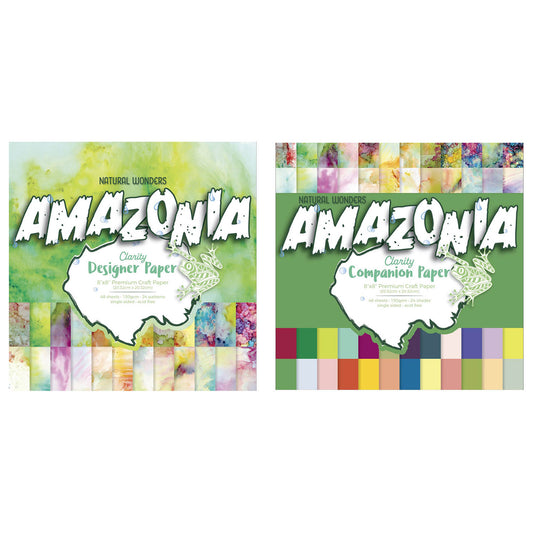Amazonia Designer & Companion 8" x 8" Paper Duo (Single-Sided)
